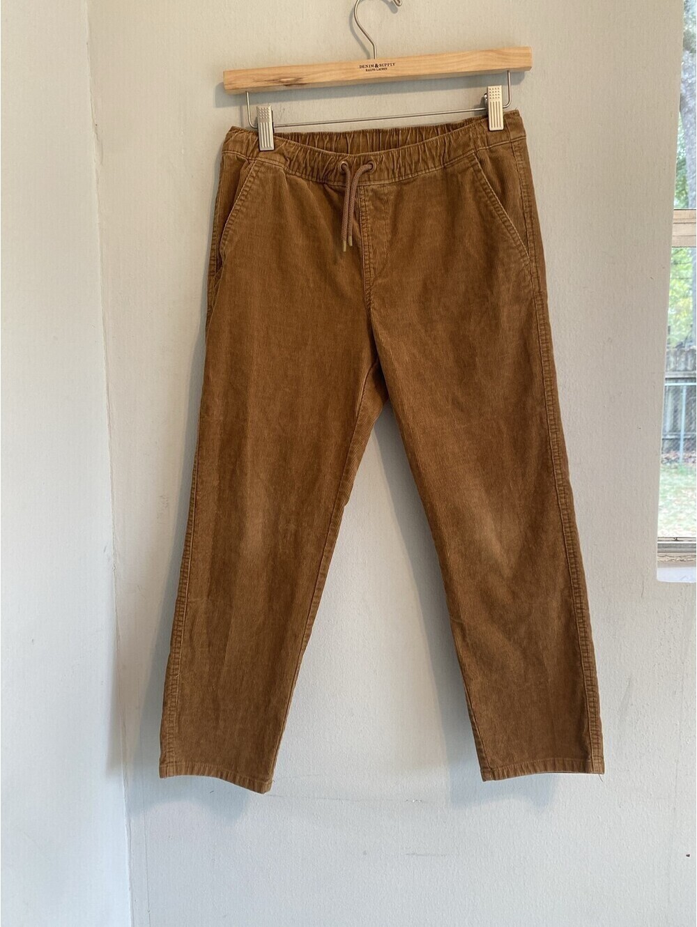 Cat & Jack Brown Corduroy Relaxed Tapered Pants Boys 10 Husky